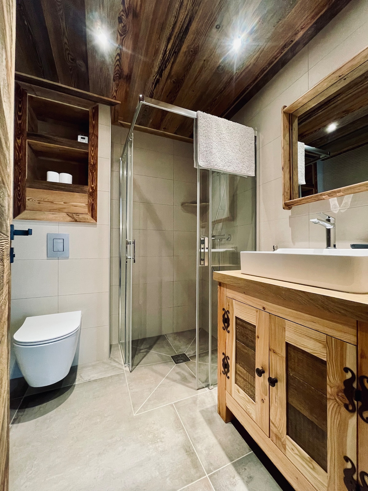 La salle de douche
