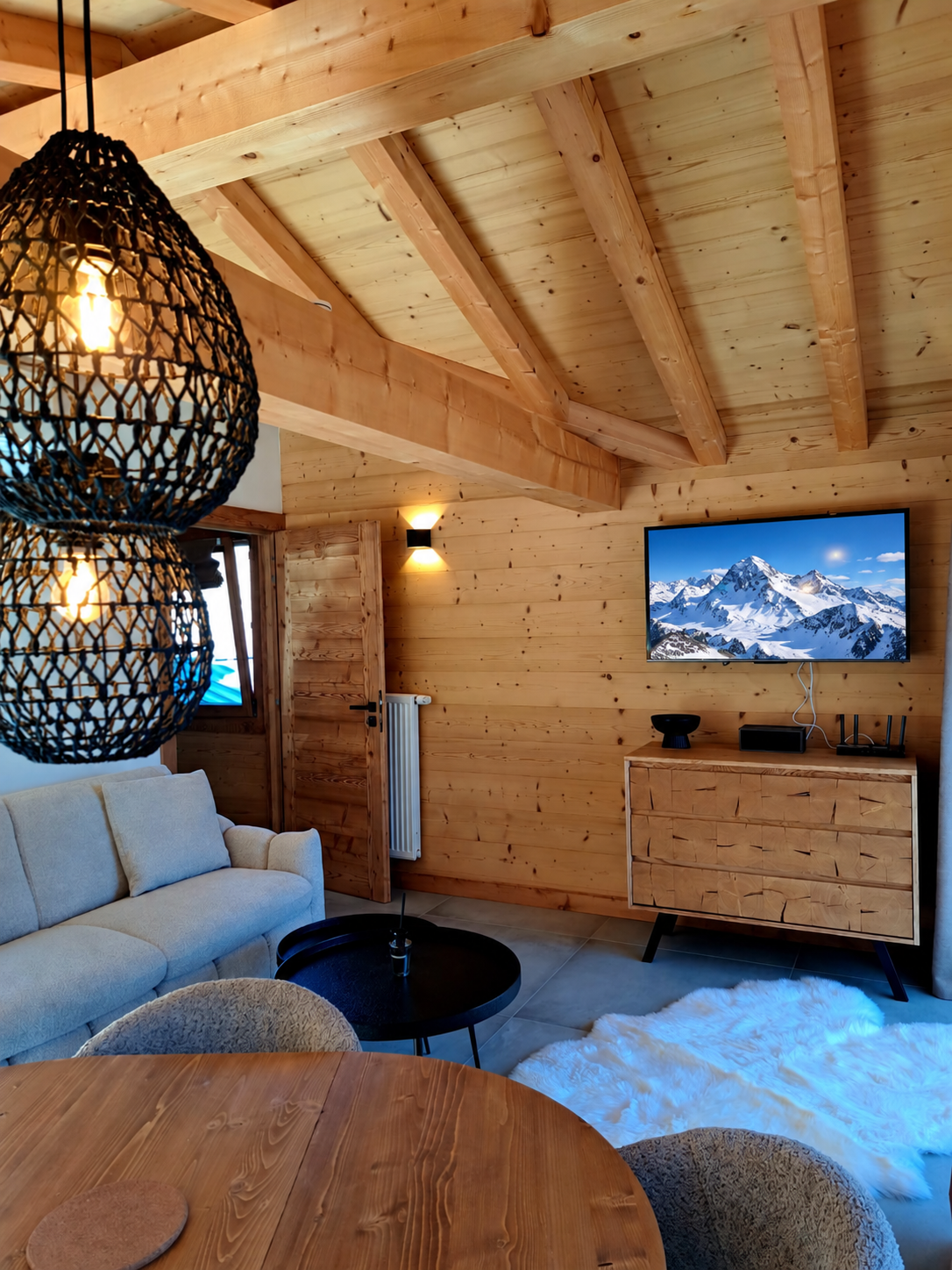 Le salon et la télévision